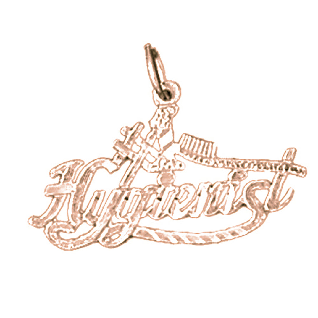 14K or 18K Gold #1 Dental Hygienist Pendant