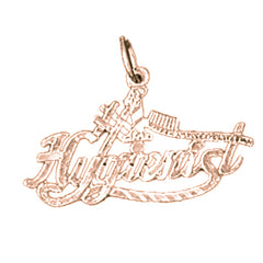 14K or 18K Gold #1 Dental Hygienist Pendant