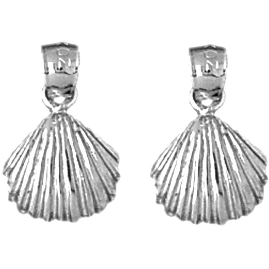 Sterling Silver 16mm Shell Earrings