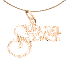 14K or 18K Gold Special Coach Pendant