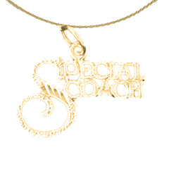 14K or 18K Gold Special Coach Pendant