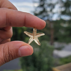 10K, 14K or 18K Gold Starfish Pendant