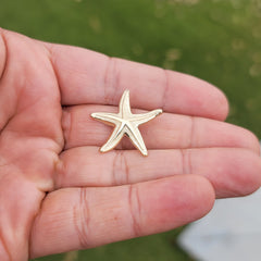 10K, 14K or 18K Gold Starfish Pendant