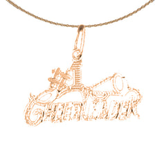 14K or 18K Gold #1 Cheerleader Pendant