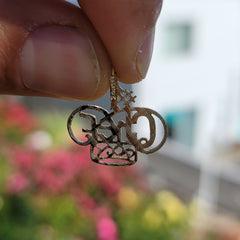 14K or 18K Gold #1 Chef Saying Pendant