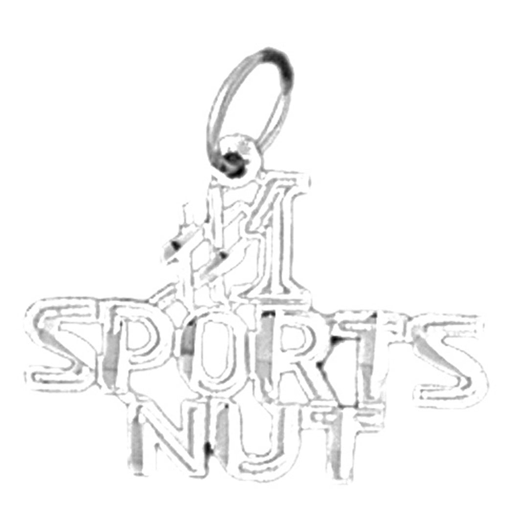 14K or 18K Gold #1 Sports Nut Pendant