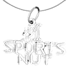 14K or 18K Gold #1 Sports Nut Pendant