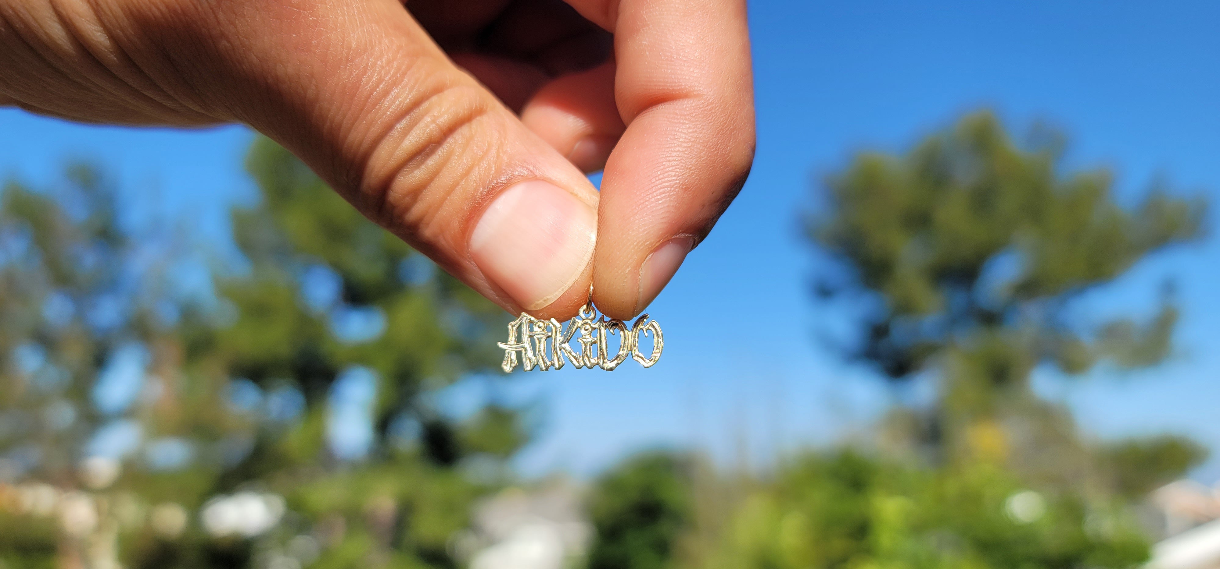 14K or 18K Gold Aikido Pendant