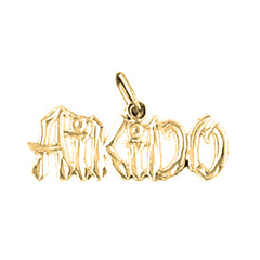 14K or 18K Gold Aikido Pendant