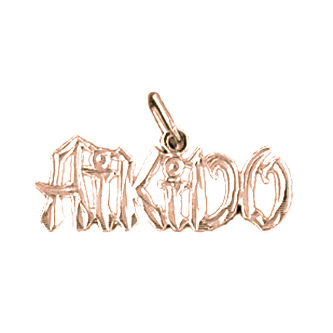 14K or 18K Gold Aikido Pendant