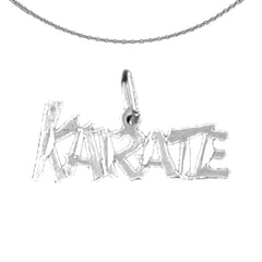 Karate-Anhänger aus 14 Karat oder 18 Karat Gold