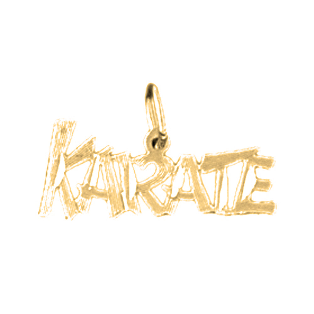 14K or 18K Gold Karate Pendant