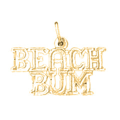 14K or 18K Gold Beach Bum Pendant