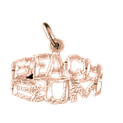 14K or 18K Gold Beach Bum Pendant