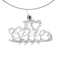 14K or 18K Gold I Love Crew Pendant