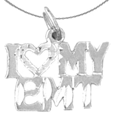 14K oder 18K Gold-Anhänger „I Love My EMT“