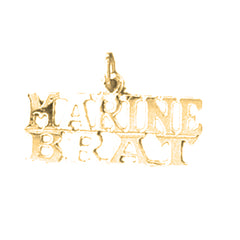 14K or 18K Gold Marine Brat Pendant