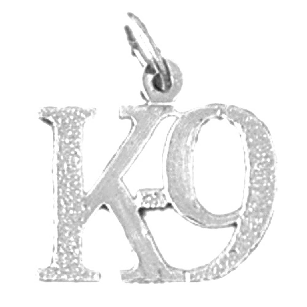 14K or 18K Gold K-9 Pendant