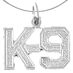 14K or 18K Gold K-9 Pendant