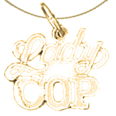 Colgante Lady Cop de oro de 14K o 18K