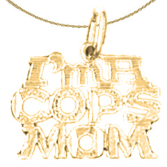 14K or 18K Gold I'm A Cops Mom Pendant