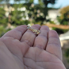 14K or 18K Gold Anchor With Ships Wheel Pendant