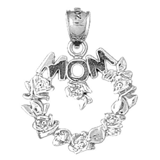 10K, 14K or 18K Gold Mom Pendant