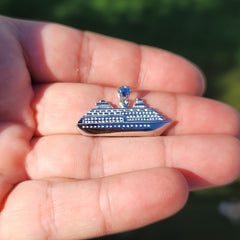 14K or 18K Gold Cruise Ship Pendant