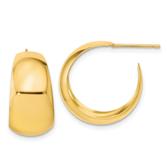 10K Yellow Gold Small Hoop Earrings