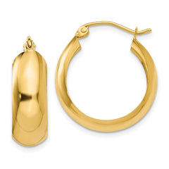 10K Yellow Gold Hoop Earrings