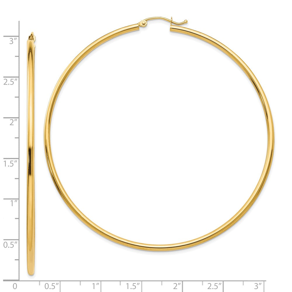 10K Yellow Gold Hoop Earrings