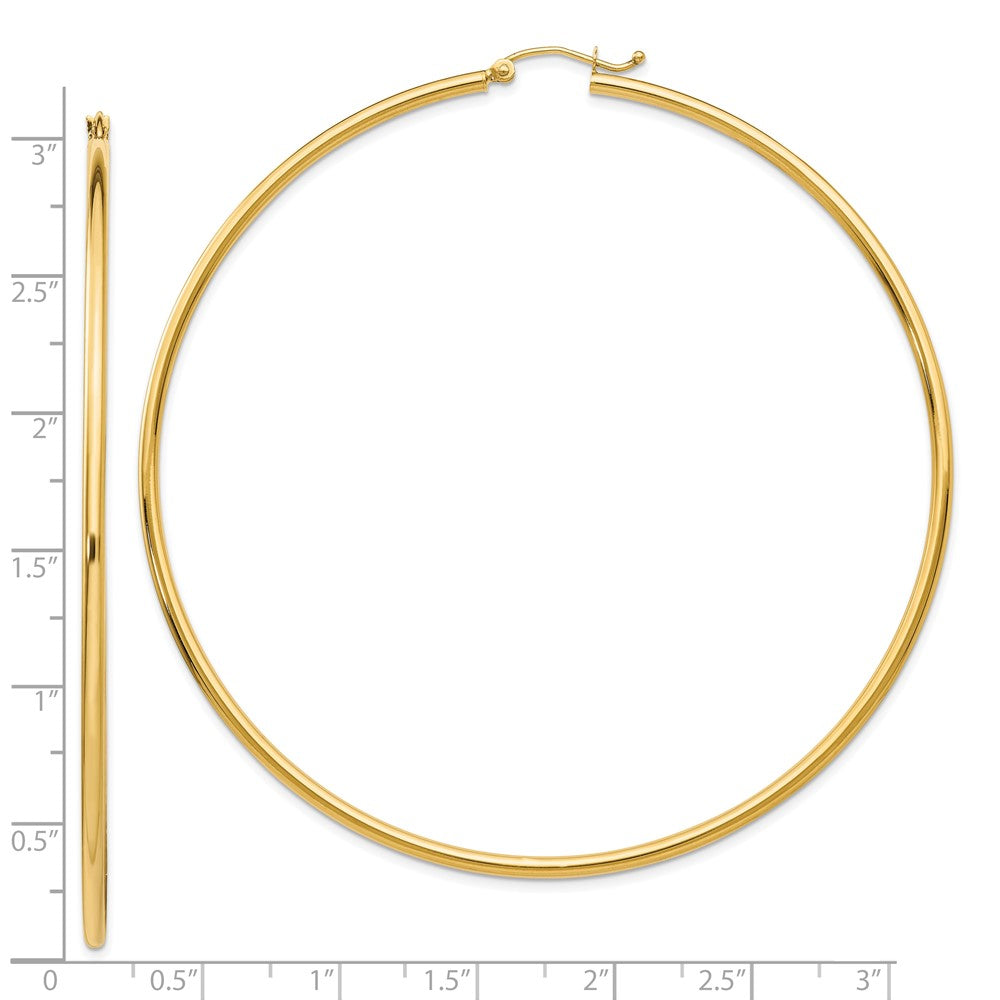 10K Yellow Gold Hoop Earrings