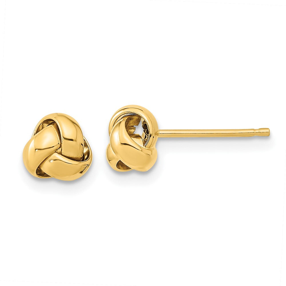 10K Yellow Gold Gold Polished Love Knot Post Earrings