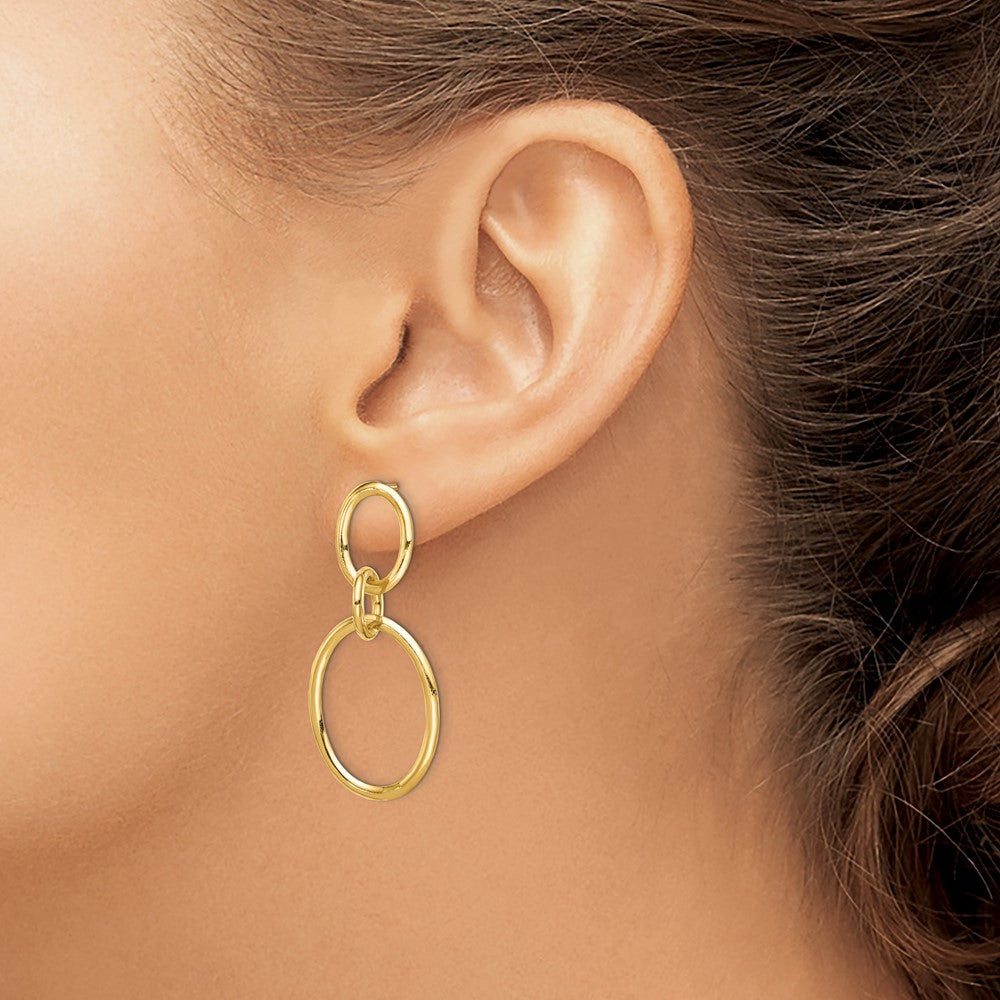 10K Yellow Gold Hoop Earrings