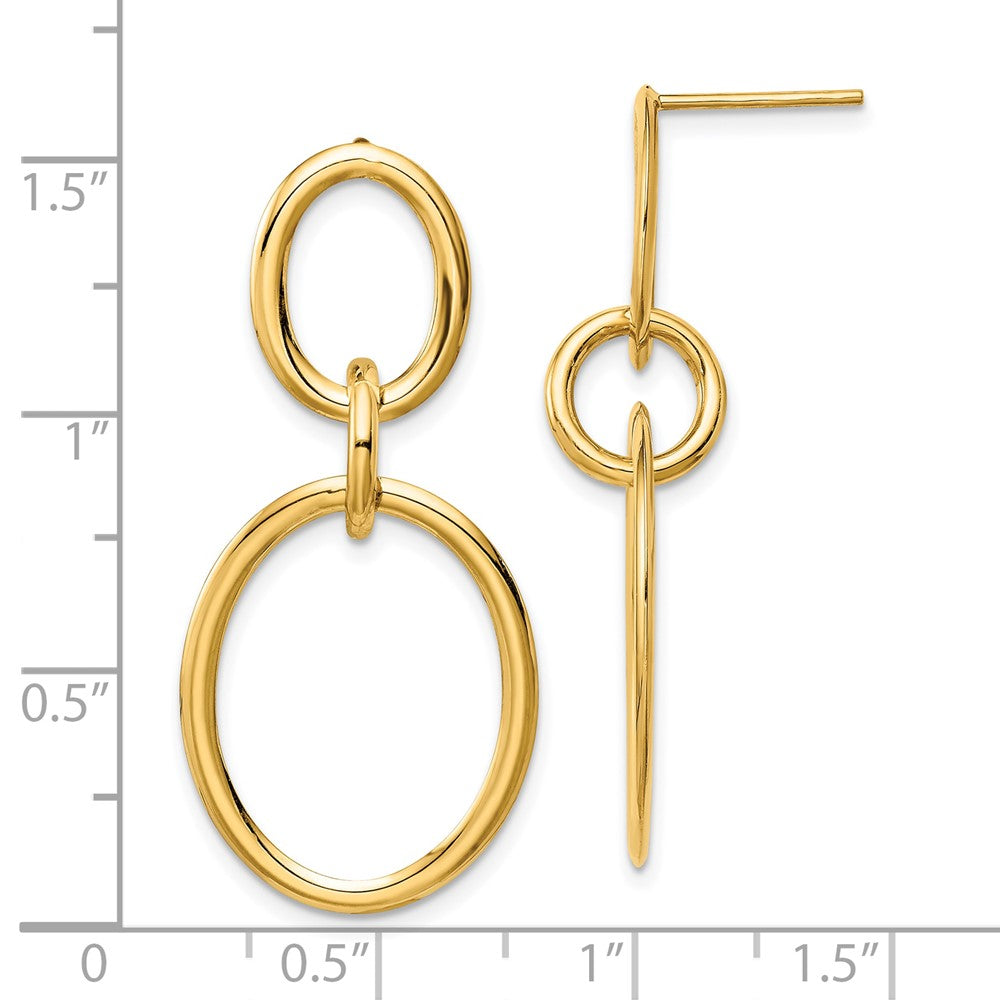 10K Yellow Gold Hoop Earrings