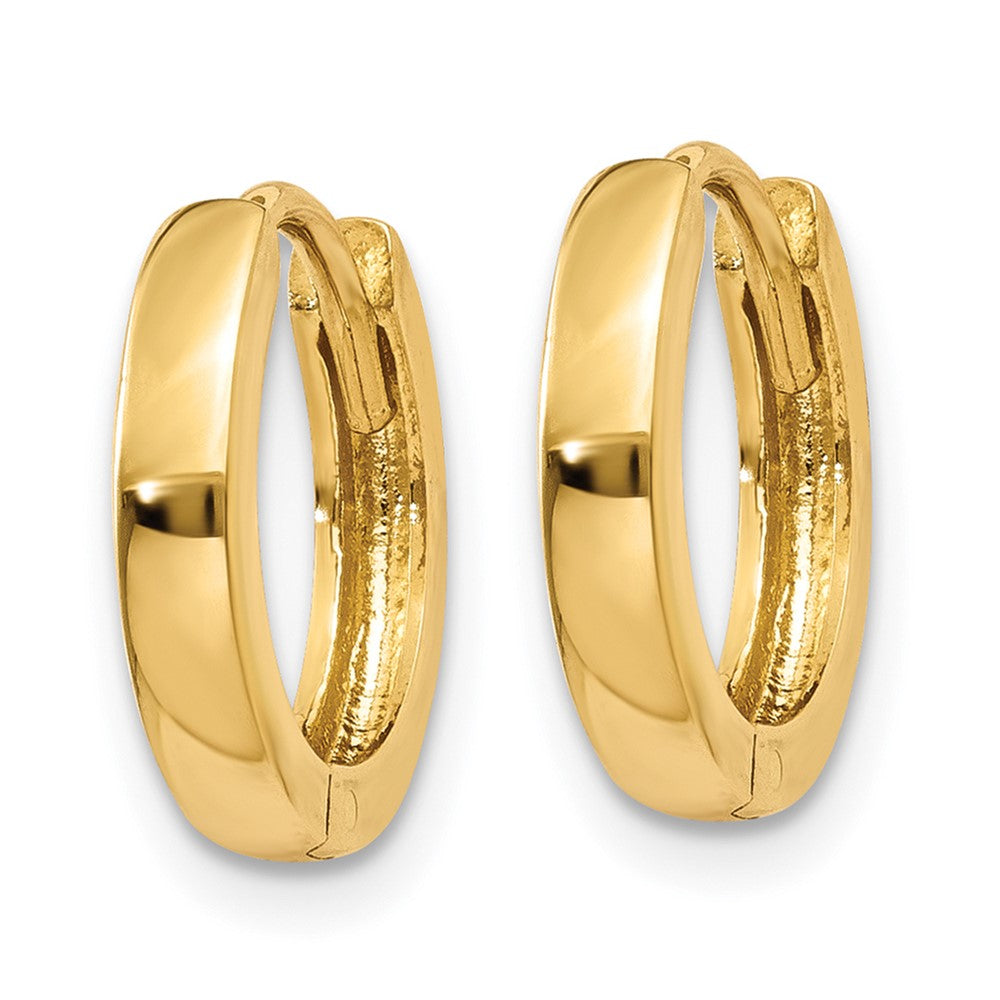 10K Yellow Gold 2.25mm Hinged Hoop Earrings