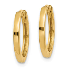 10K Yellow Gold Hinged Hoop Earrings