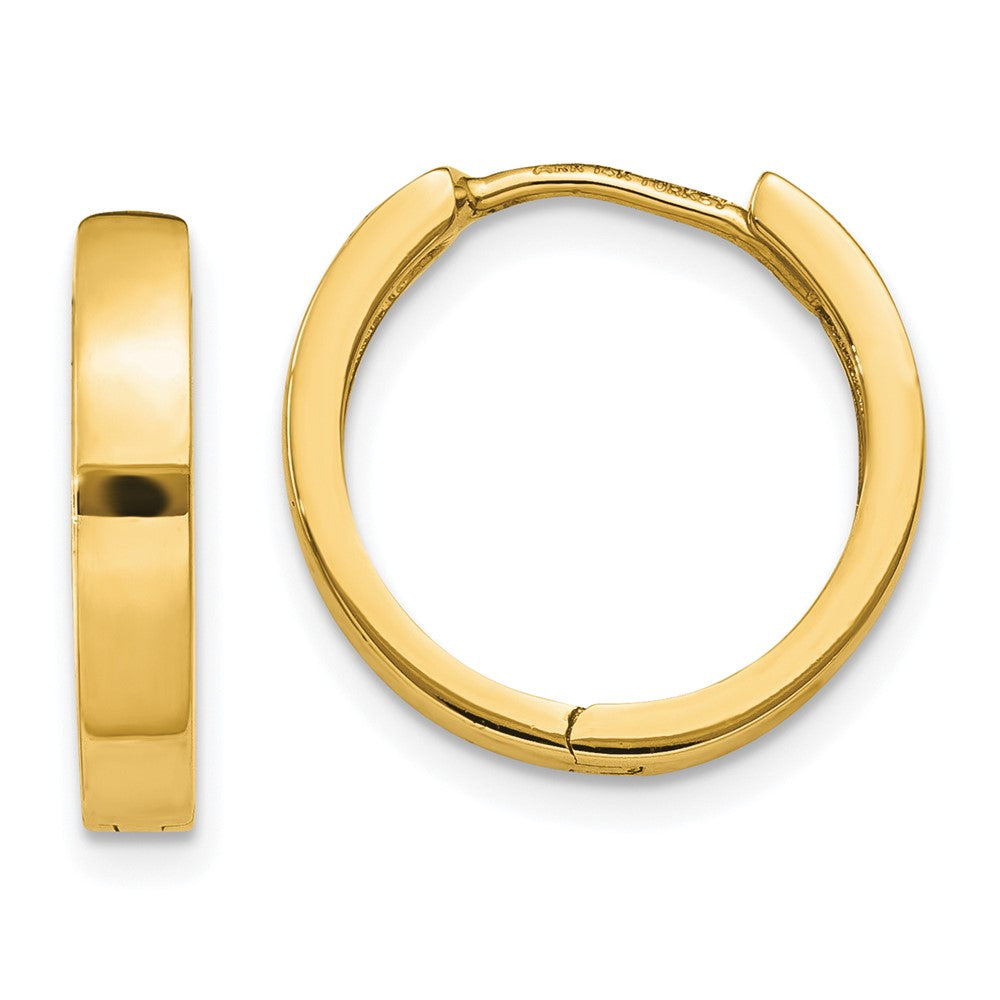 10K Yellow Gold Hinged Hoop Earrings