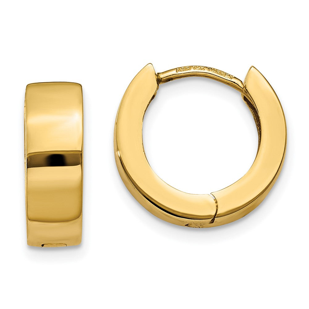 10K Yellow Gold Hinged Hoop Earrings