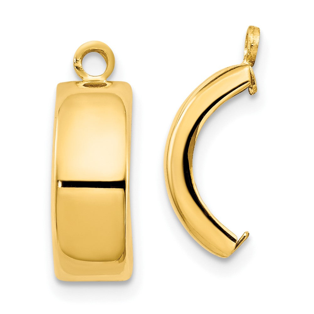 10K Yellow Gold Polished Earrings Jackets