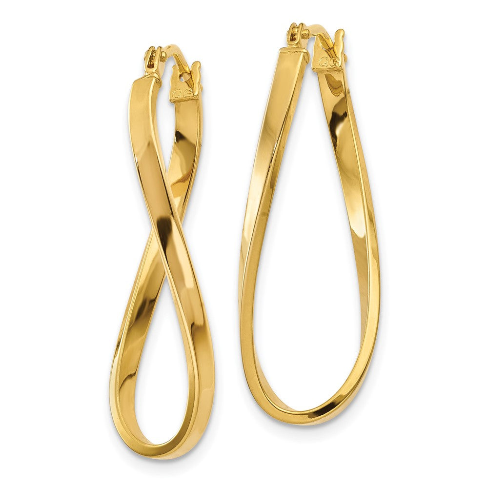 10K Yellow Gold Small Twisted Earrings