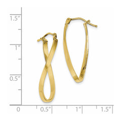 10K Yellow Gold Small Twisted Earrings