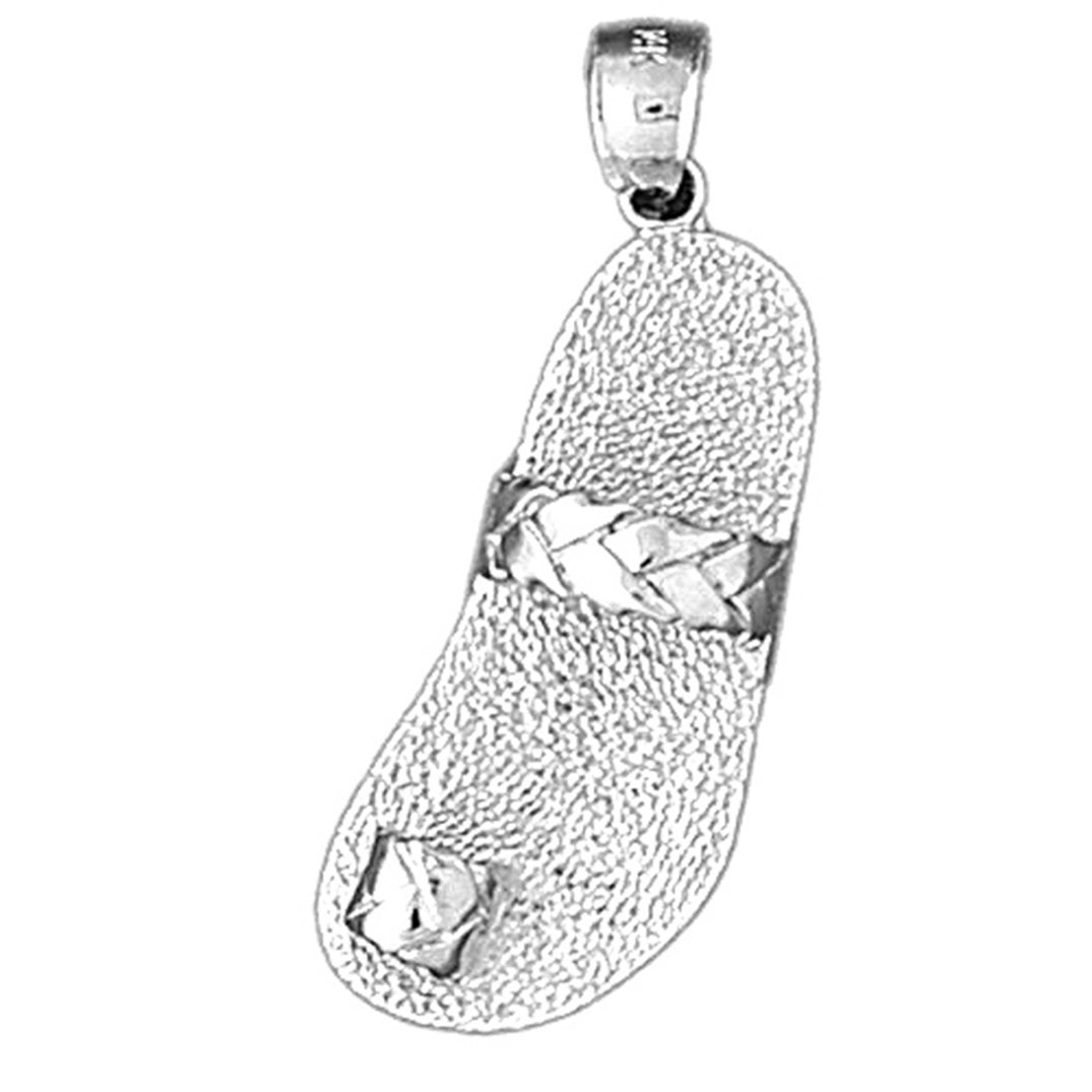 14K or 18K Gold 3D Slipper Pendant