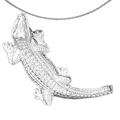 14K or 18K Gold Alligator Pendant