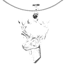 14K or 18K Gold Deer Pendant