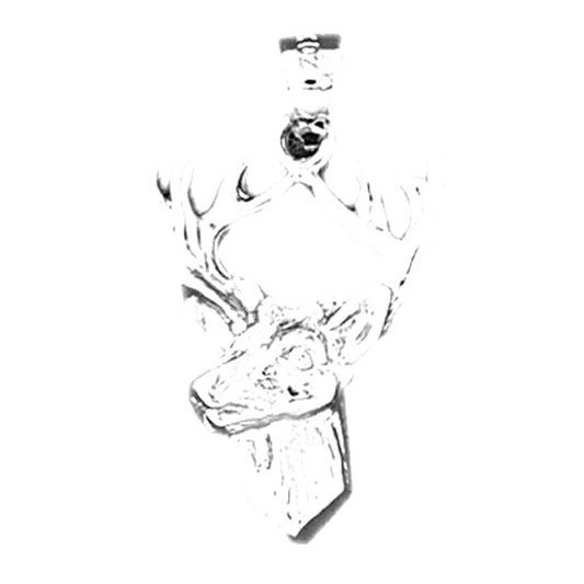 14K or 18K Gold Deer Pendant