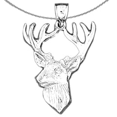 14K or 18K Gold Deer Pendant