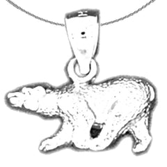 14K or 18K Gold 3D Bear Pendant