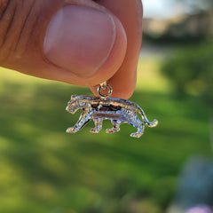 14K or 18K Gold Lion Pendant