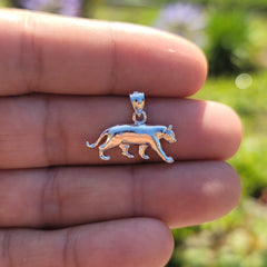 14K or 18K Gold Lion Pendant